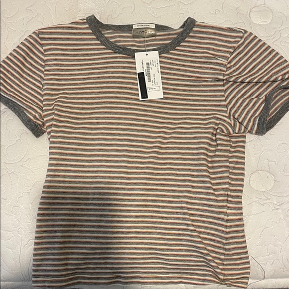 NWT MOTHER itty bitty ringer tee striped XS - Picture 1 of 4